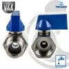 tecuro Mini Kugelhahn Edelstahl V4A (AISI 316), 3/8 Zoll Produktbild-Vorschau 3