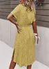 ASKSA Femme Fleurs Robe d'été Polka Dots Robe décontractée, Voir les images du produit 3