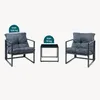 Loungeset 'Karg' 3-tlg. outdoor Couchtisch mit 2 Sesseln Produktbild-Vorschau 5