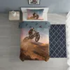 Bettwäsche Set Motocross Dirtbike Jump 2 tlg 135x200cm 100% Produktbild-Vorschau 3