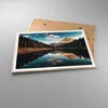 Gerahmtes Poster - Rahmen in heller Eiche - Spiegelung See Produktbild-Vorschau 3