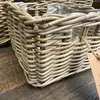 Cesto contenitore in rattan set 3 pezzi quadrato Kubu Anteprima dell’immagine prodotto 8