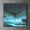 Coloray Uhr auf Leinwand 30x30 cm Wand Uhr Dekoration Produktbild-Vorschau 2