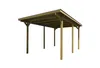 Einzelcarport 606 Gr.1 B x T x H 300 x 500 x 235 Produktbild-Vorschau 2