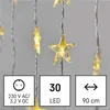 LED Weihnachtsvorhang – Sterne, 120x90 cm, Innen, warm-weiß, Timer Produktbild-Vorschau