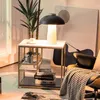 COSTWAY 3 Ebenen Beistelltisch mit Marmoroptik, Couchtisch Produktbild-Vorschau 2