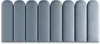 A row of padded, oval-shaped wall panels. Anteprima dell’immagine prodotto