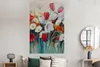 MuchoWow® Poster Malerei - Ölgemälde - Blumen 120x180 cm - Produktbild-Vorschau 4