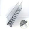Stahltreppe 11 Stufen bis Höhe 220 cm, Laufbreite : 60 cm Produktbild-Vorschau 2