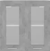 vidaXL Hängeglasschrank Betongrau 60x31x60 cm Holzwerkstoff Produktbild-Vorschau 6