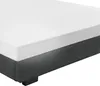 A close-up view of a mattress on a bed frame. Produktbild-Vorschau