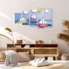 Bild auf Leinwand - Leinwandbild - Origami boot meer himmel Produktbild-Vorschau 7