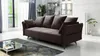 Schlafsofa Sofa 3-Sitzer SADIE Stoff Element Braun Produktbild-Vorschau 1