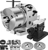 A VEVOR rotary table and dividing head with accessories, displayed on a white background. Produktbild-Vorschau