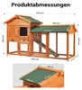 Dvoupatrová králíkárna Wiltec 1470 x 520 x 855 mm, Náhled obrázku produktu 7