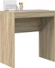 A simple wooden desk with a few office supplies on top. Náhled obrázku produktu