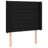 The Living Store LED Kopfteil Schwarz 83x16x118/128 cm Produktbild-Vorschau 3