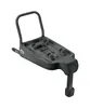 A black car seat base with a handle and support leg, shown against a white background. Produktbild-Vorschau