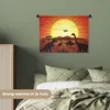 MuchoWow® Wandteppich Wandbehang Dino - Sonne - Natur - Produktbild-Vorschau 4