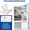 Türscharnierbuchse Set 2x passend wie Bosch 00169301 für Produktbild-Vorschau 2