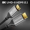 deleyCON 1m 8K HDMI 2.1 Kabel - Nylon Kabel Produktbild-Vorschau 2