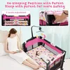 4 in 1 Kinderreisebett, höhenverstellbares Babybett mit Produktbild-Vorschau 4