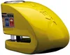 A yellow disc lock for a motorcycle or scooter. Podgląd zdjęcia produktu