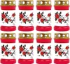 Grabkerze Rot 8er Pack, Brenndauer: 40 Stunden ( je Kerze Produktbild-Vorschau 1