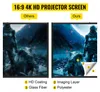 16:9 Beamer Leinwand Stativ 4K HD Rolloleinwand 160 Grad Produktbild-Vorschau 2
