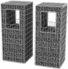 vidaXL Gabionový koš Post/Plant Box 2 ks ocel 50×50×120 cm Náhled obrázku produktu 3