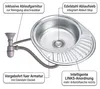 Mucola Küchenspüle SilberSpülbecken EinbauSilberspüle mit Produktbild-Vorschau 4
