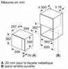 Micro-ondes solo encastrable 20l 800w blanc - Bosch - Voir les images du produit 9