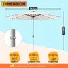 Faziango 3.5m Sonnenschirm UV50+ Sonnenschutz Gartenschirm Produktbild-Vorschau 2