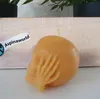 Bienenwachskerze Totenkopf Kerze nichts hören 5 cm Produktbild-Vorschau 2