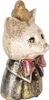 Clayre & Eef Dekorationsfigur Katze 11x9x18 cm Weiß Schwarz Produktbild-Vorschau 4