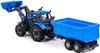 Wader Traktor-Lader „Progress” mit Kippanhänger Blau Produktbild-Vorschau 3
