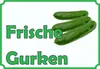 Frische Gurken Verkaufsschild Schild  A1 Rückseite Produktbild-Vorschau 1