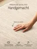 jaloom Wollteppich Lui Weiß Rund Ø 60 cm | Moderner Teppich Produktbild-Vorschau 3
