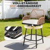 Avestar drehbare Garten-Barhocker 2er Set, hohe Produktbild-Vorschau 3