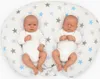 Zwillingsstillkissen + abnehmbarer Bezug - grau-blaue Produktbild-Vorschau 1