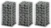 vidaXL Gabionová sada 3 ks Pozinkovaný drát 25×25×50 cm Náhled obrázku produktu 4
