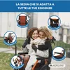 Carrozzina pieghevole Due sistemi frenanti Seduta 41 cm Anteprima dell’immagine prodotto 6