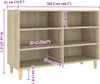 Příborník Sonoma Dub 103,5x35x70 cm výrobek ze dřeva Náhled obrázku produktu 8