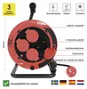 Gummi-Kabeltrommel – 4 Steckdosen, 25m, 1,0mm2  Produktbild-Vorschau