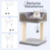 Petit arbre à chat COSTWAY, arbre à chat avec grand siège Voir les images du produit 6