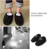 5 Paare Schuhüberzieher mehrweg Anti-Rutsch Sohle Flanell Produktbild-Vorschau 8