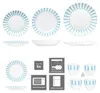 30dílný kombinovaný servis SPLIT TURQUOISE porcelán pro 6 Náhled obrázku produktu 3