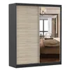 Schwebetürenschrank Kleiderschrank Bella 03, 183 cm, Produktbild-Vorschau 4