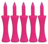Golf-Tees mit Schlossmotiv in leuchtendem Pink, 100 Stück Produktbild-Vorschau 1