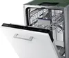 A close-up view of the interior and control panel of a white Samsung dishwasher with its door open. Anteprima dell’immagine prodotto